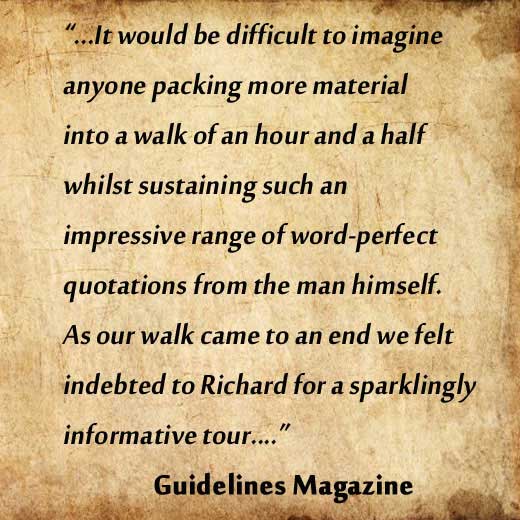 A review of Richard's Dickens tour from Guidelines Magazine.